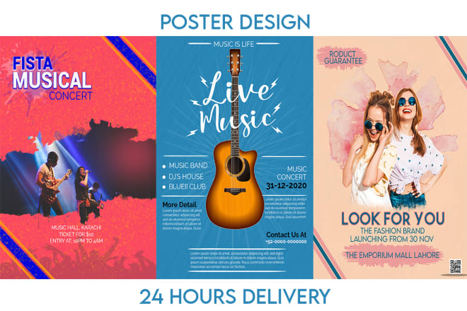 I will design stunning business, event and promotional poster