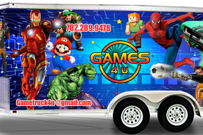 I will design trailer, food truck, camper or caravan wrap