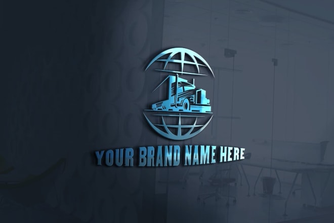 I will design transportation, truck, car 3d business logo design