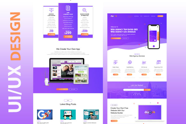 I will design website mockup, web page, web design, PSD web template