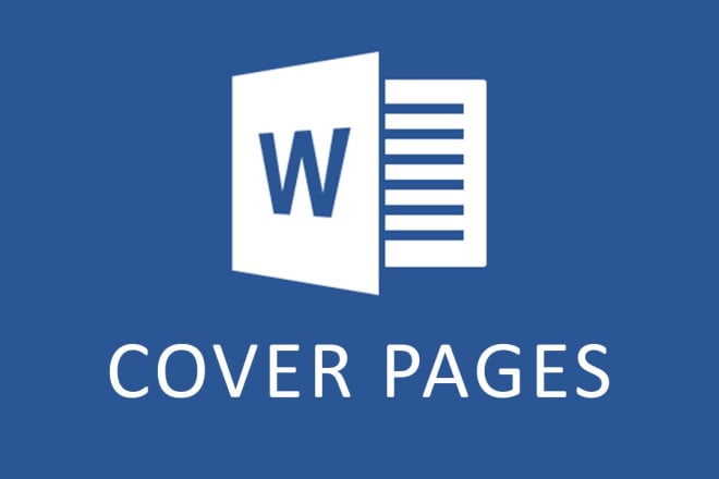 I will design you a unique cover page on ms word
