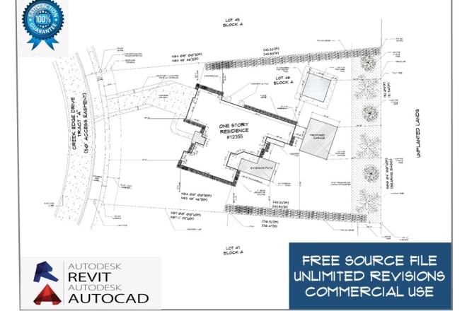 I will design your 2d site plan and landscape plan