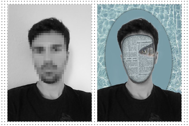 I will design your digital portrait collage