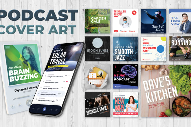 I will design your podcast cover art and promotion images