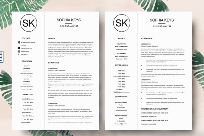 I will design your resume and CV in ms word any file format
