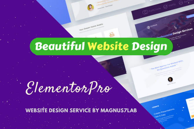 I will design your website using elementor pro page builder