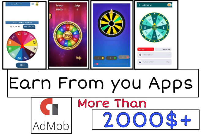 I will develop admob professional earning apps for you