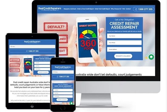 I will develop credit repair landing page and website on wordpress
