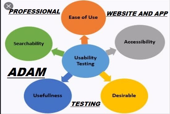 I will do a website review, usability testing, IOS and android software testing