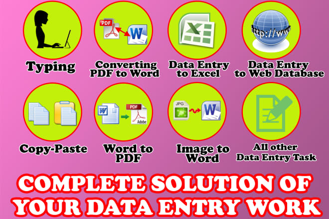 I will do any type of data scraping and copy paste job