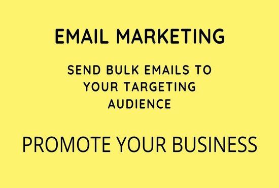I will do bulk email, bulk email campaign, bulk email sender, bulk email blast for you