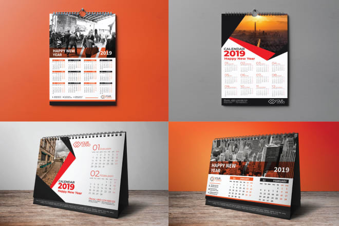 I will do creative exclusive with unique calendar design