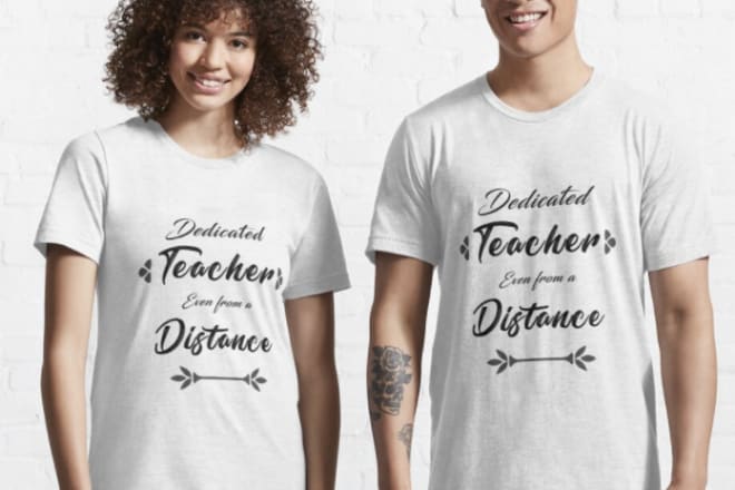 I will do custom and typography tee shirt design