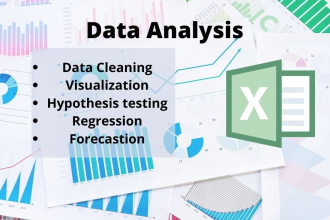I will do data analysis, visualization and forecast in excel