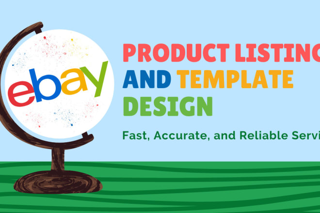 I will do ebay SEO listing, ebay product listing with template