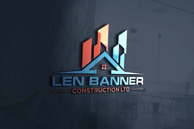 I will do elegant real estate, construction, building logo design