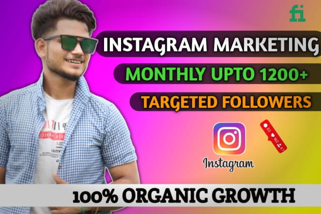 I will do expert instagram marketing or promotion for organic growth