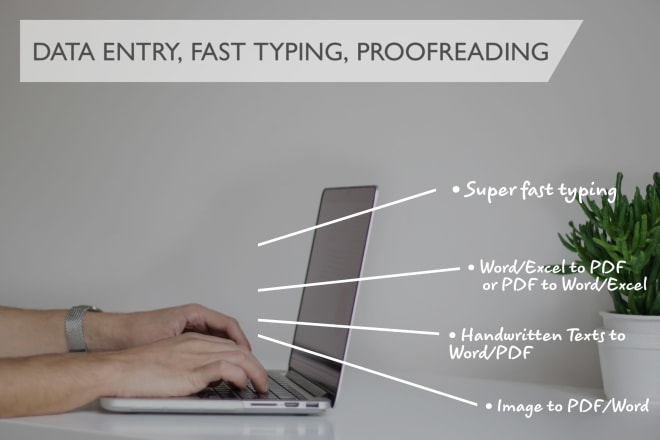 I will do fast typing, proofreading, copy paste typing job