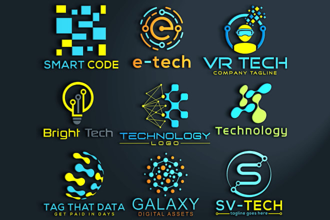 I will do innovative tech or technology, software, crypto, security logo design