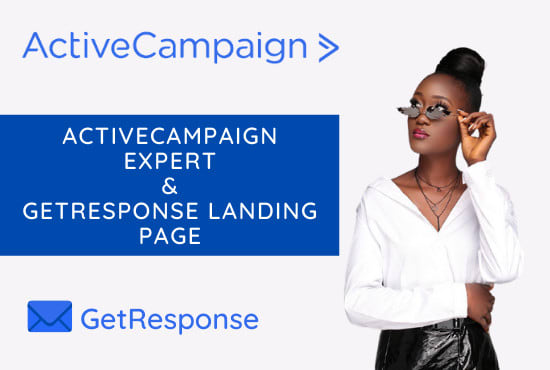 I will do mailchimp activecampaign email marketing automation, getresponse landing page