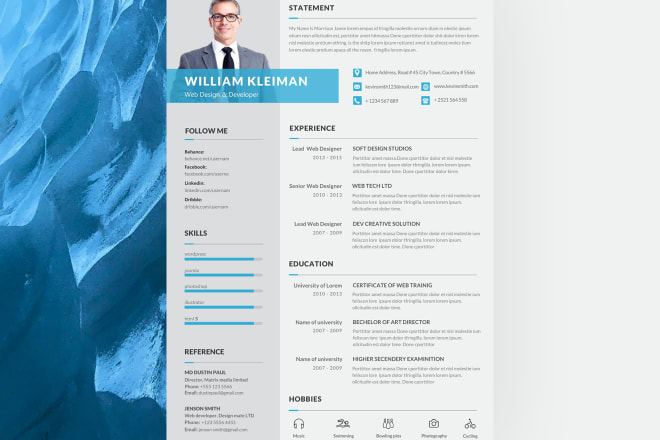 I will do multi page resume design in microsoft word