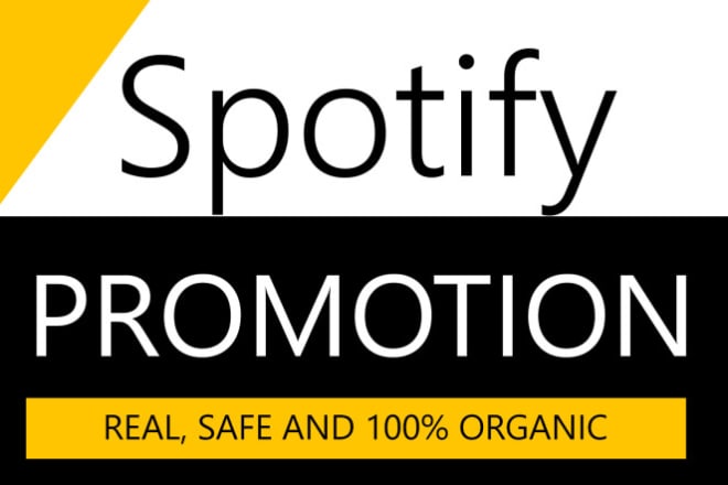 I will do organic and real spotify promotion