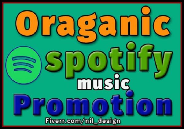 I will do organic spotify promotion