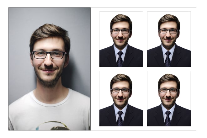 I will do passport size photo editing, retouching with photoshop 2020