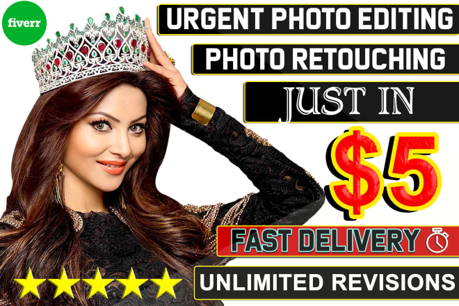 I will do photo editing photo retouching in adobe photoshop