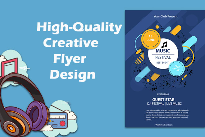 I will do professional creative business flyer design