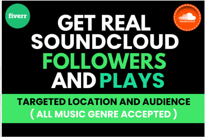 I will do real organic soundcloud music promotion for edm hiphop music