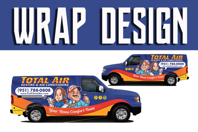 I will do realistic vehicle wrap design and vinyl wrap