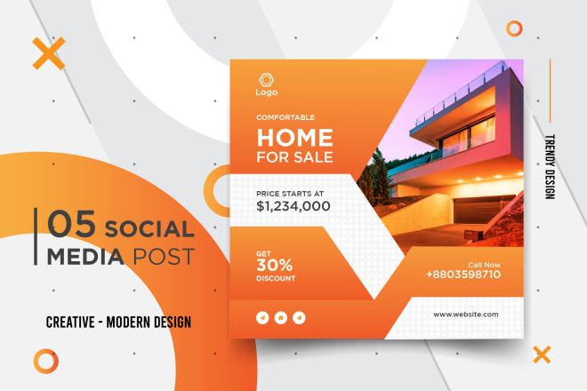 I will do social media post, banner design