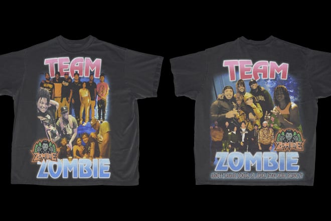 I will do t shirt design with high quality 90s vintage bootleg rap