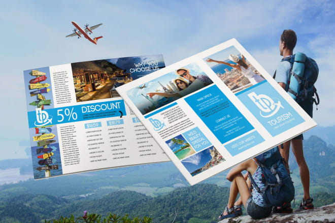 I will do trifold z fold bi fold for food, business or any brochure