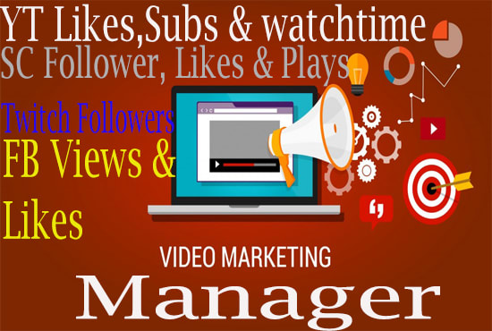 I will do twitch, sound cloud, fb and youtube videos promotion