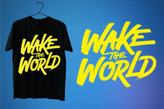 I will do typography t shirt design and custom t shirt design