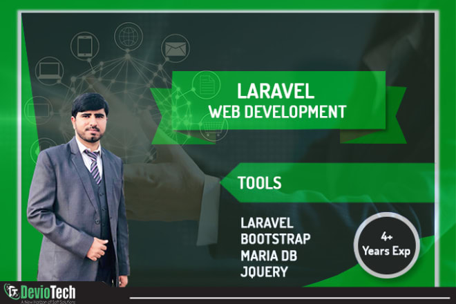 I will do web development using laravel
