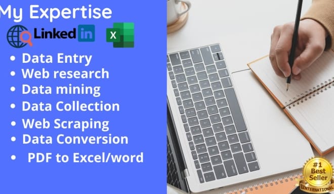 I will do web scryping, for any websites, data entry,