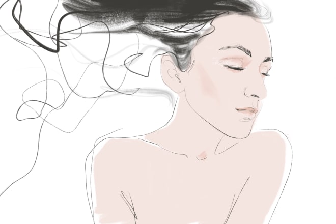 I will draw an artistic portrait for you