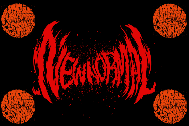 I will draw brutal death slam metal rock logo for you bands