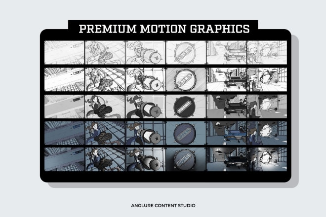 I will draw clear video storyboard panels