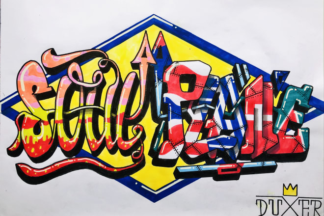 I will draw cool graffiti logo, banner, you name it