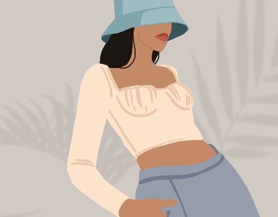 I will draw flat and fashion illustration