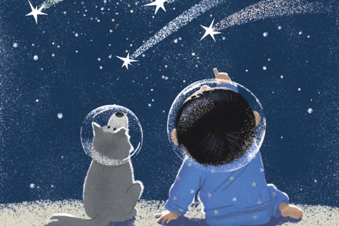 I will draw illustrations for children