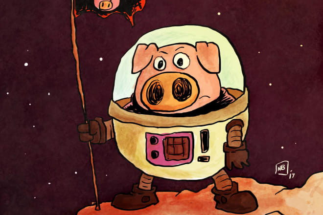 I will draw or illustrate any cartoon character