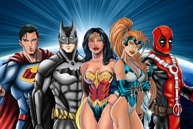 I will draw professional comic,character,card game illustration art