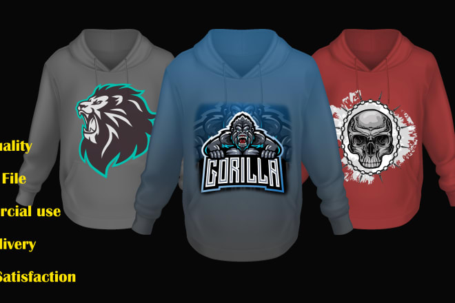 I will draw stunning custom hoodies or esports hoodies