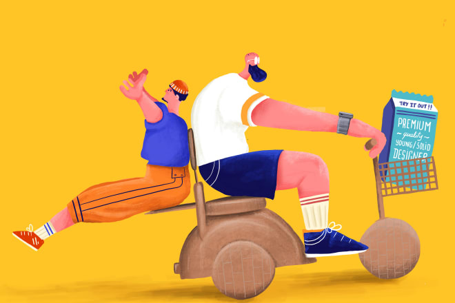 I will draw vector illustrations for web branding or mobile app