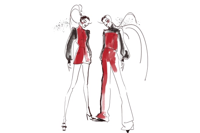 I will draw you a fashion illustration, fashion sketches